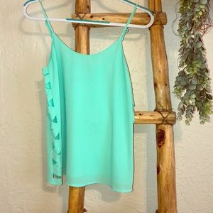 Sea foam green tank